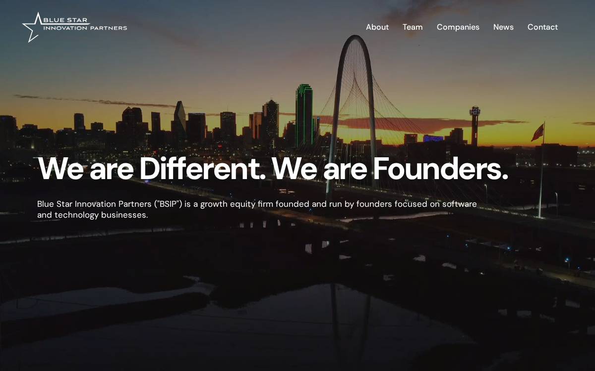 Blue Star Innovation Partners website preview