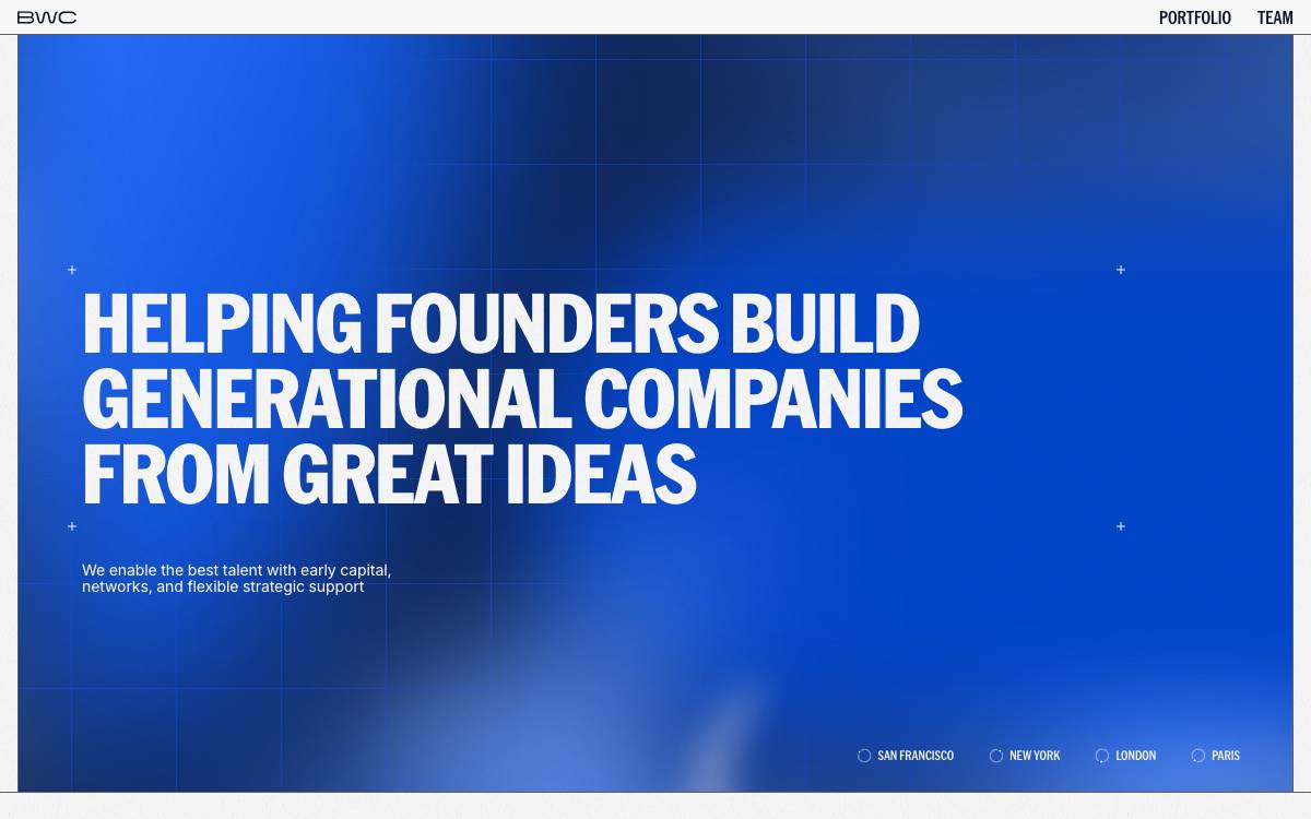Blue Wire Capital website preview
