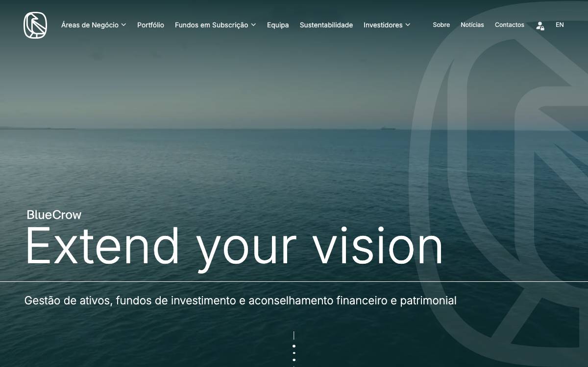 BlueCrow Capital website preview
