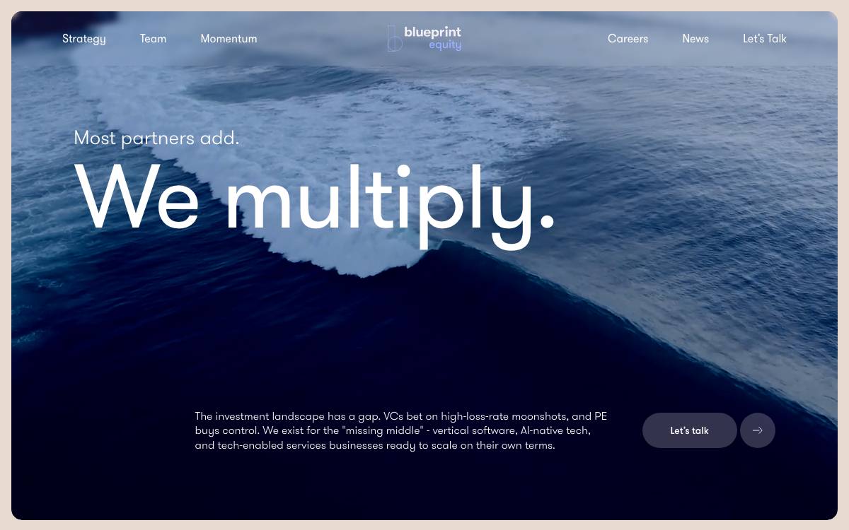 Blueprint Equity website preview