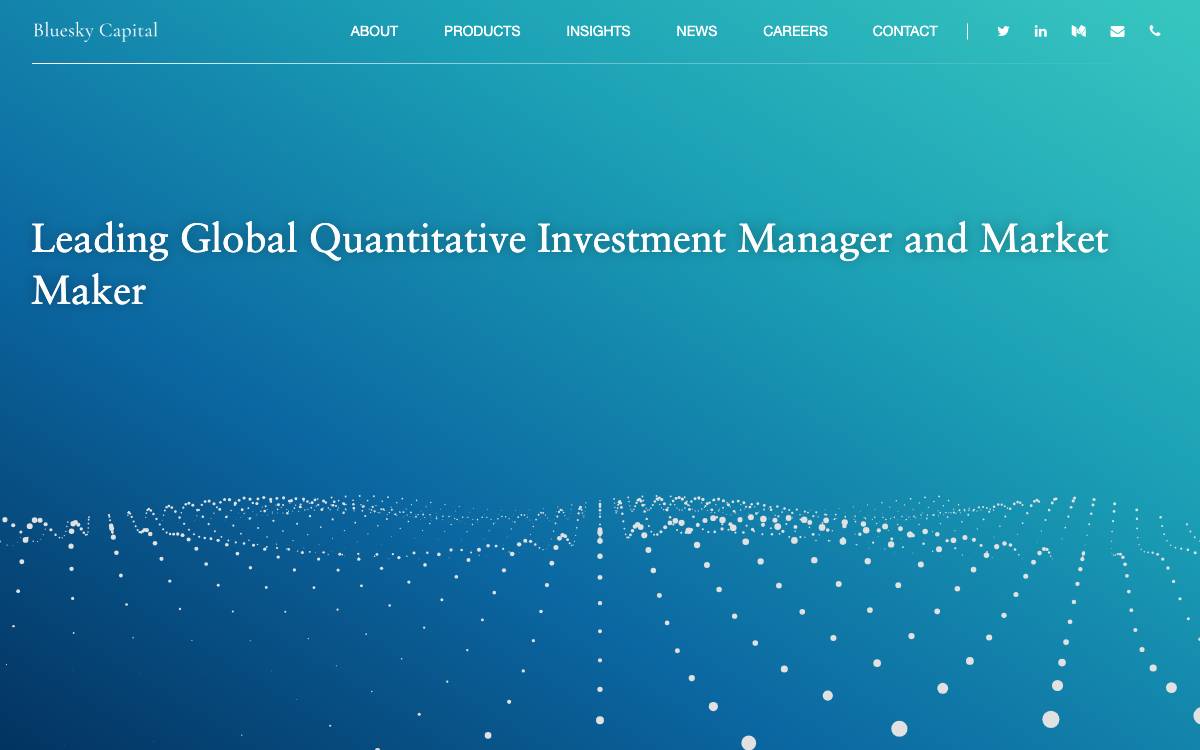 Bluesky Capital website preview