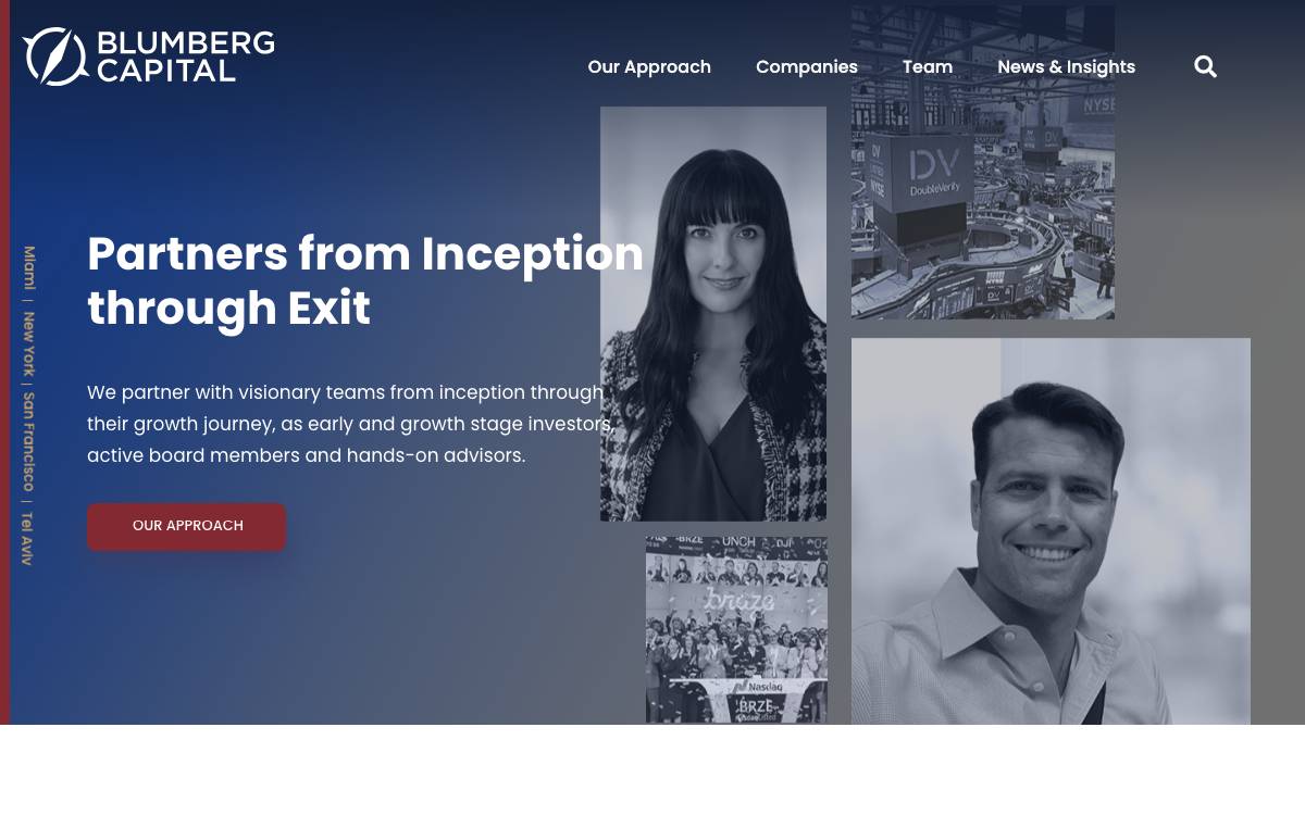 Blumberg Capital website preview