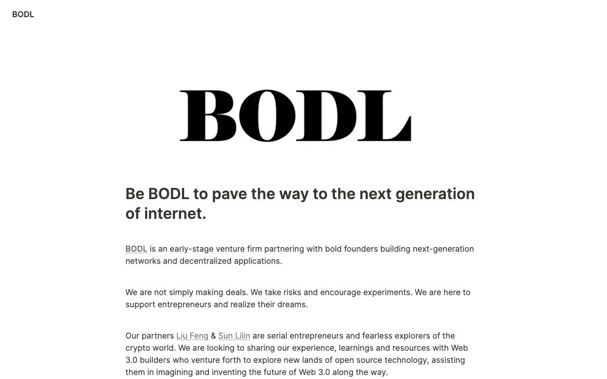 BODL website preview