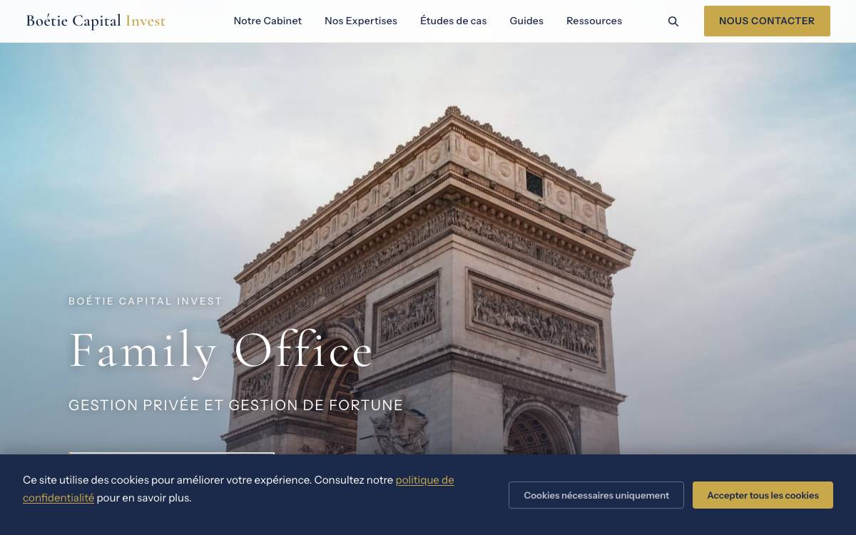 Boétie Capital Invest website preview