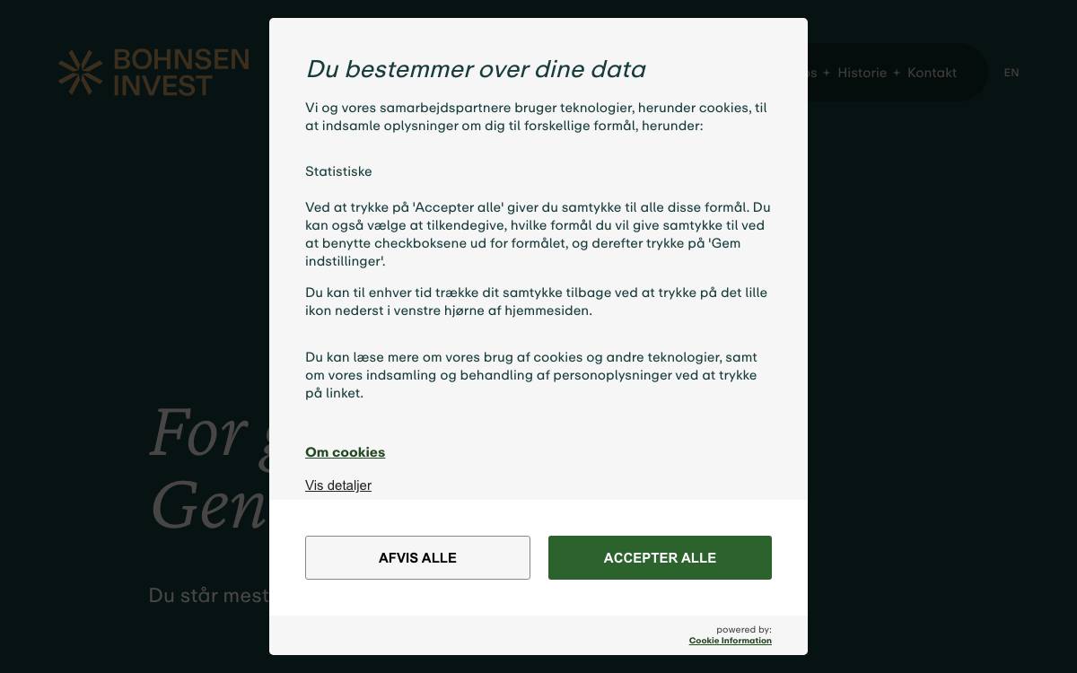 Bohnsen Invest website preview