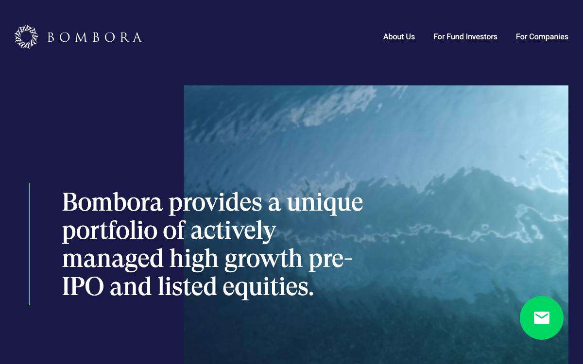 Bombora website preview