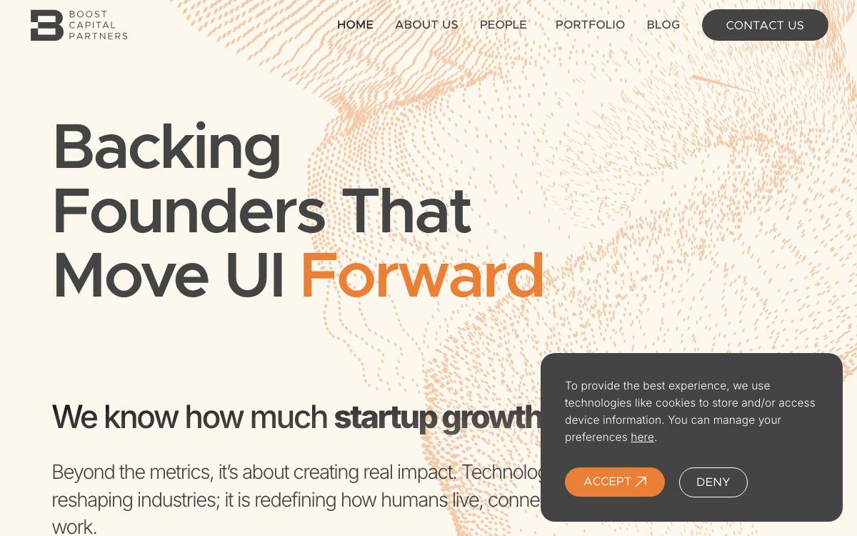 Boost Capital Partners website preview