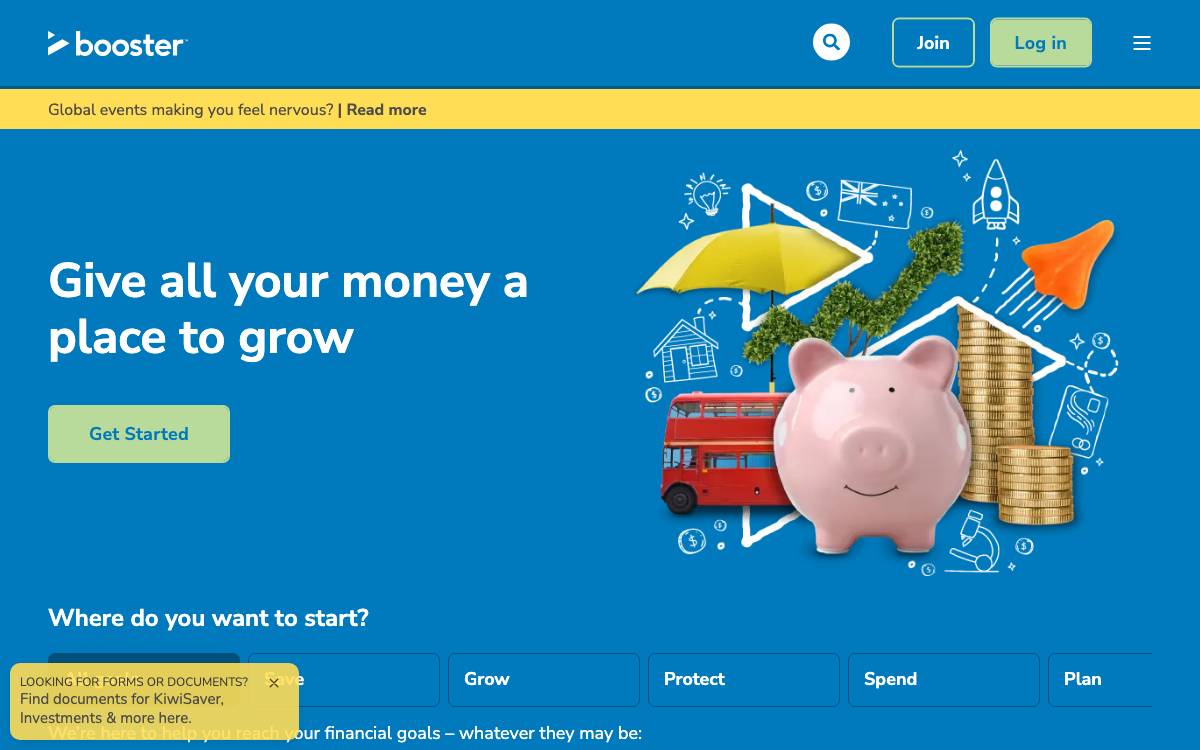Booster Innovation Fund website preview