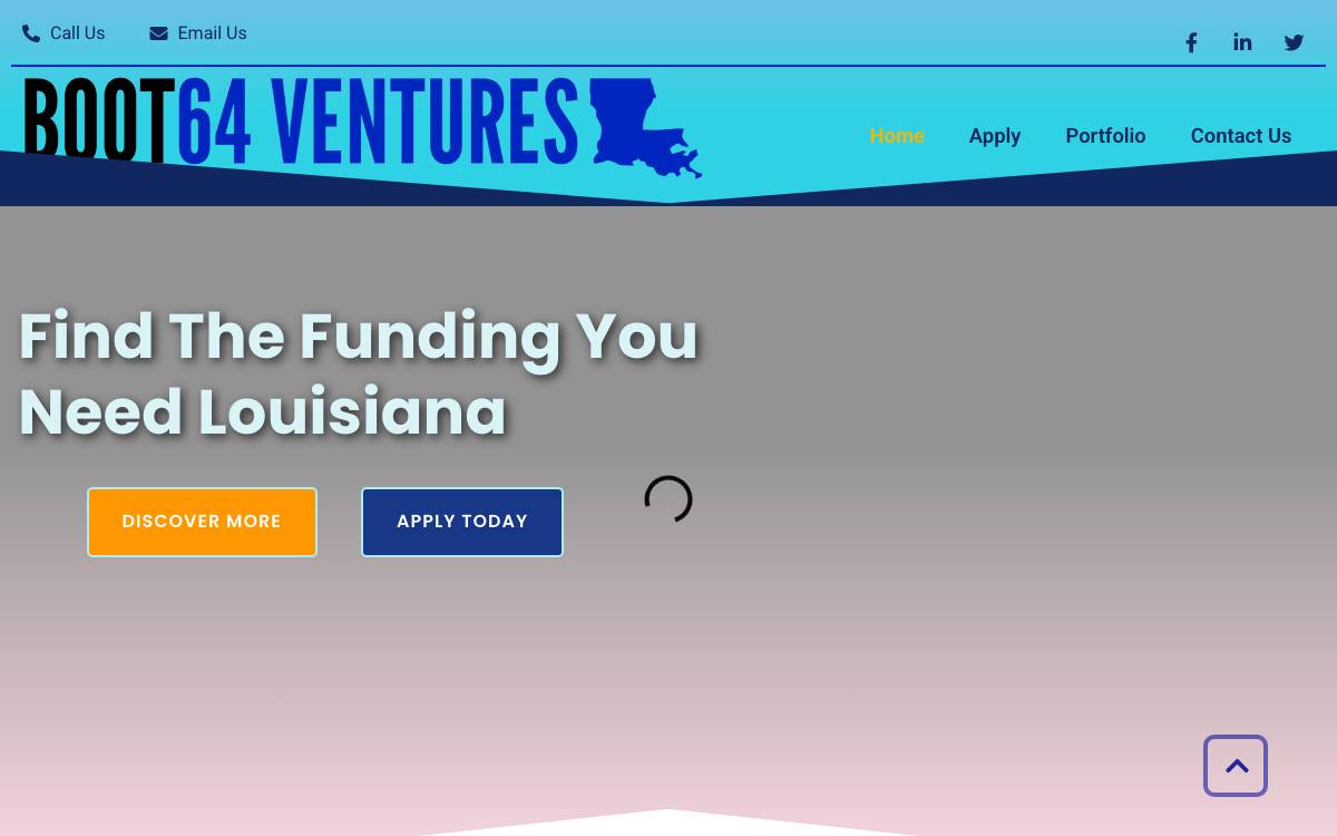 Boot64 Ventures website preview
