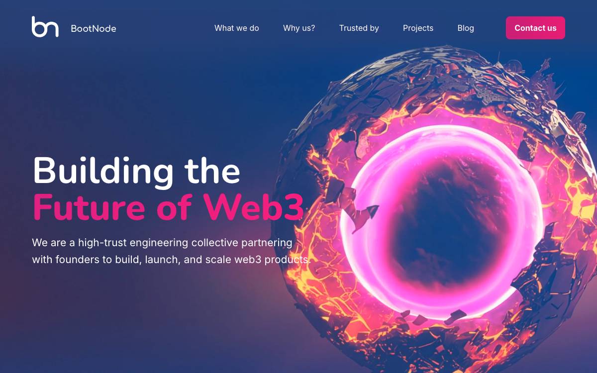 BootNode website preview