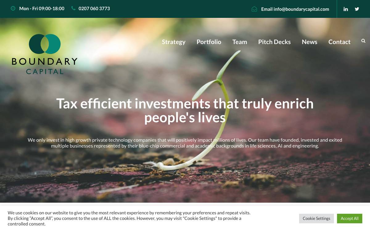 Boundary Capital website preview