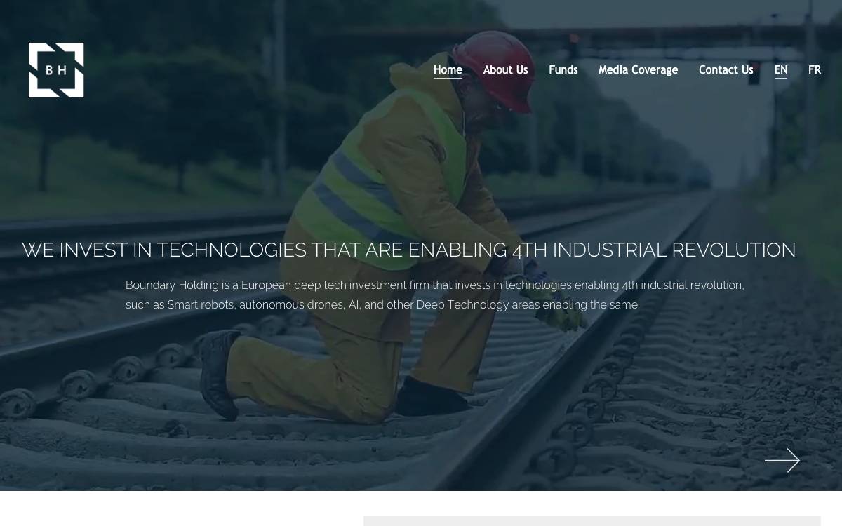 Boundary Holding website preview