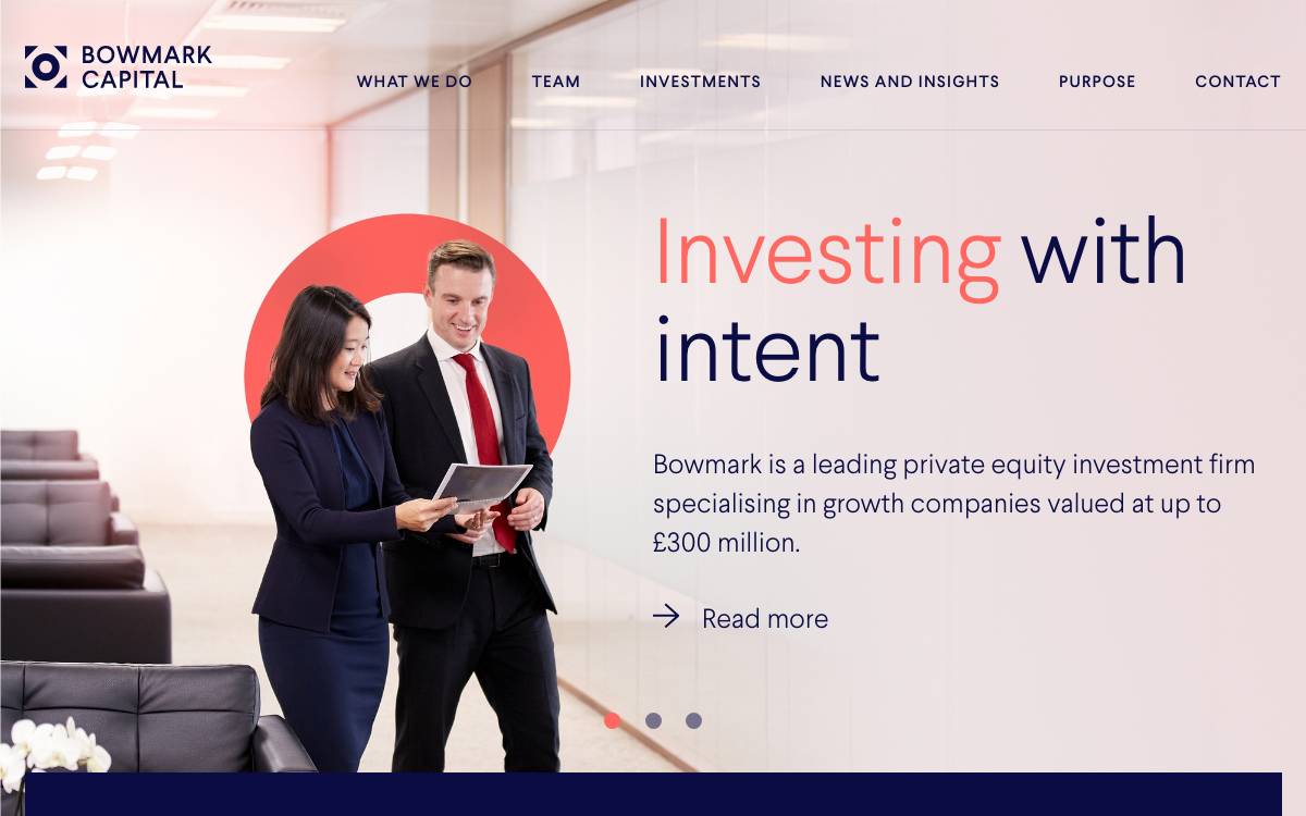 Bowmark Capital website preview