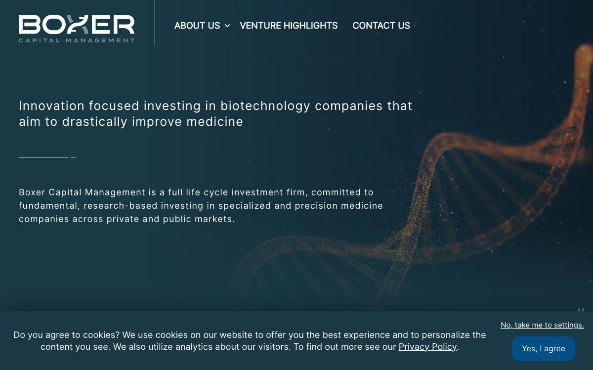 Boxer Capital, LLC website preview