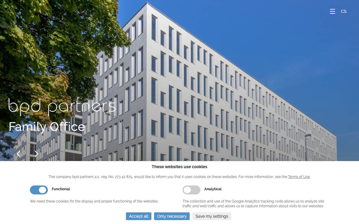 BPD Partners website preview
