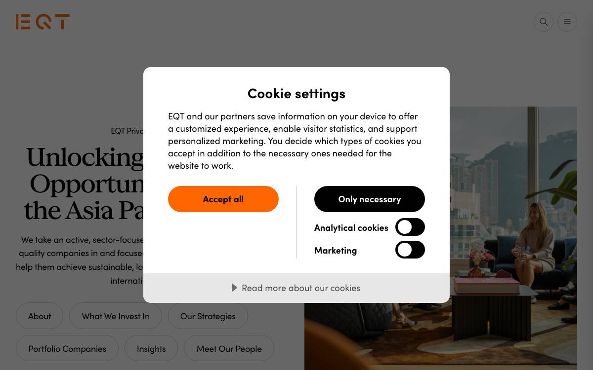 BPEA EQT website preview