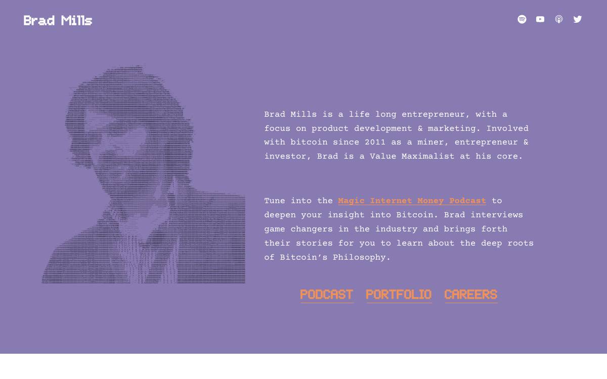 Brad Mills website preview