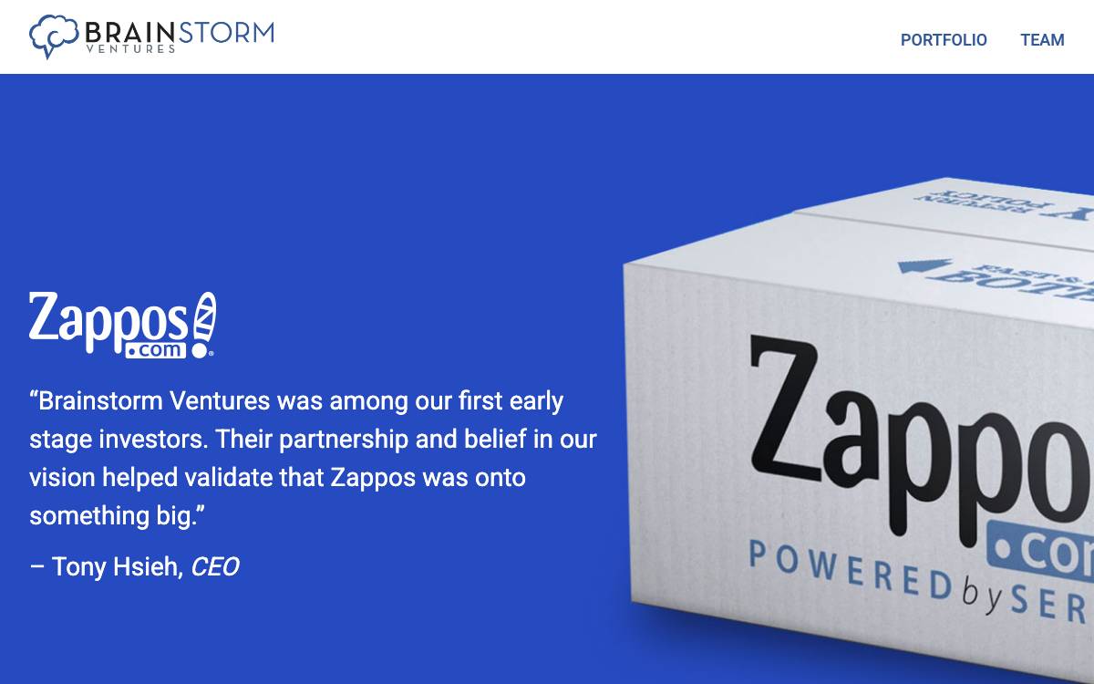 Brainstorm Ventures website preview