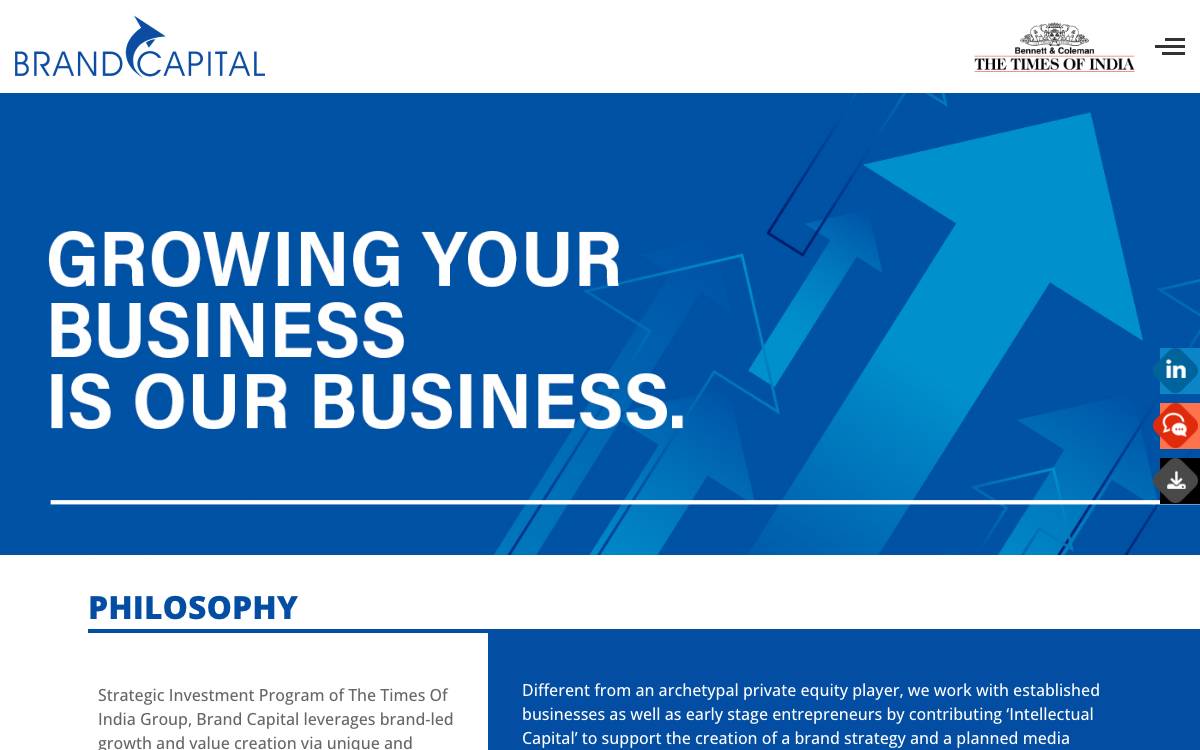 Brand Capital website preview
