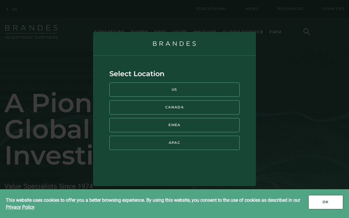 Brandes Investment Partners website preview