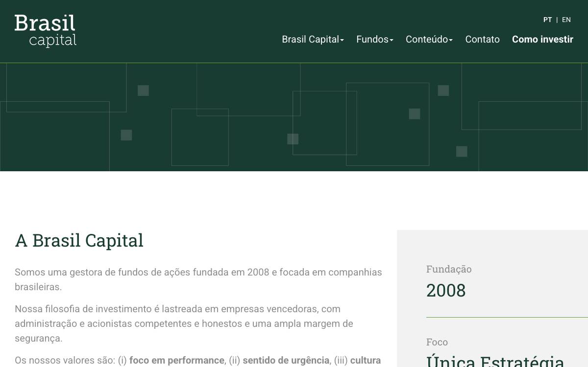 Brasil Capital website preview