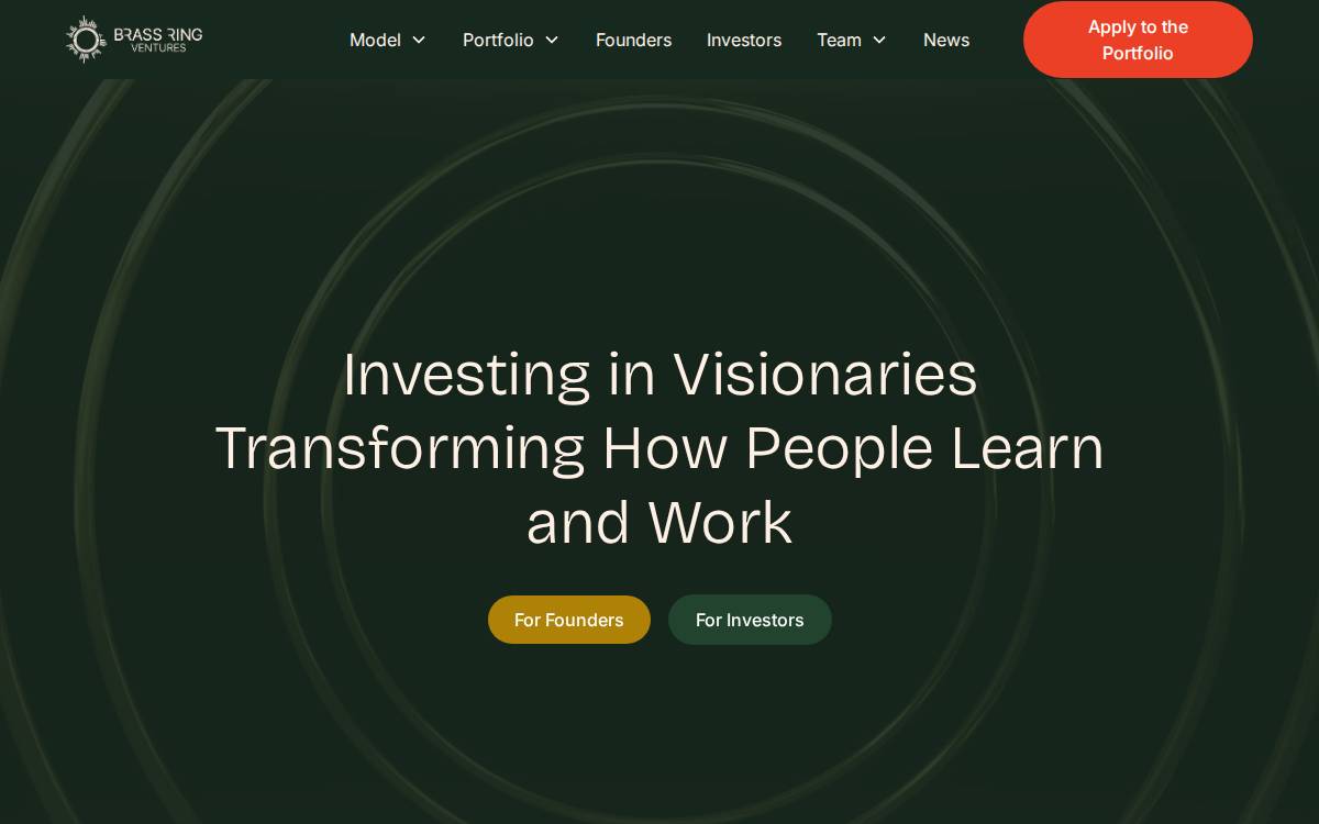 Brass Ring Ventures website preview