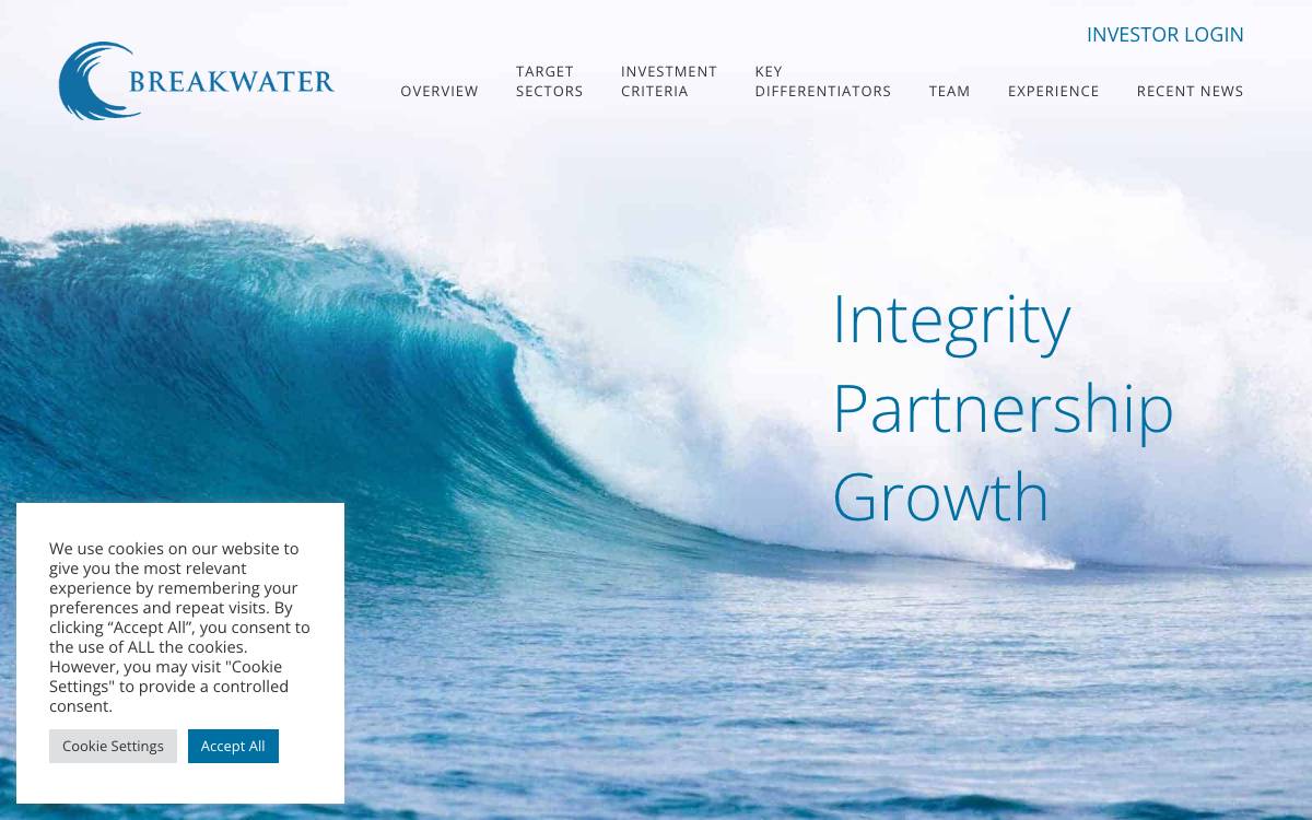 Breakwater Investment Management website preview
