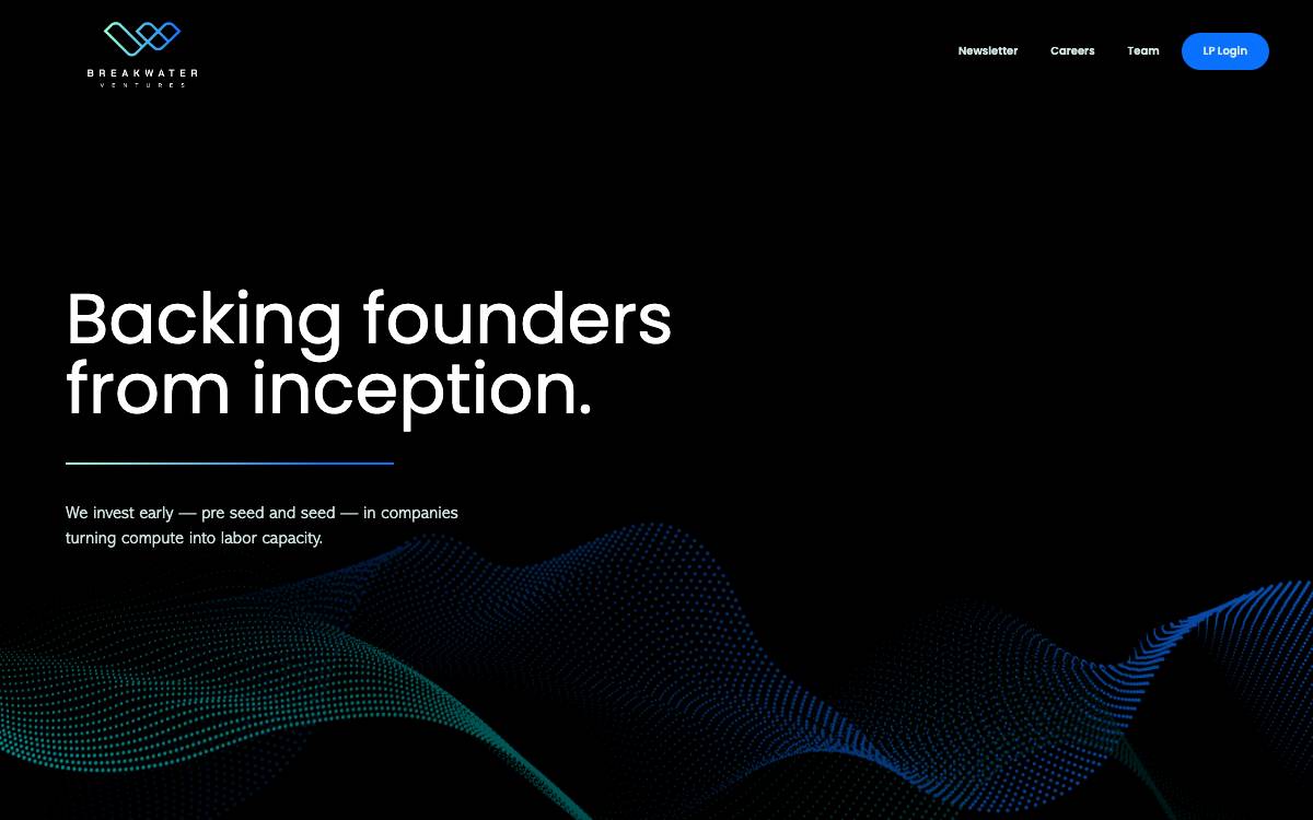 Breakwater Ventures website preview