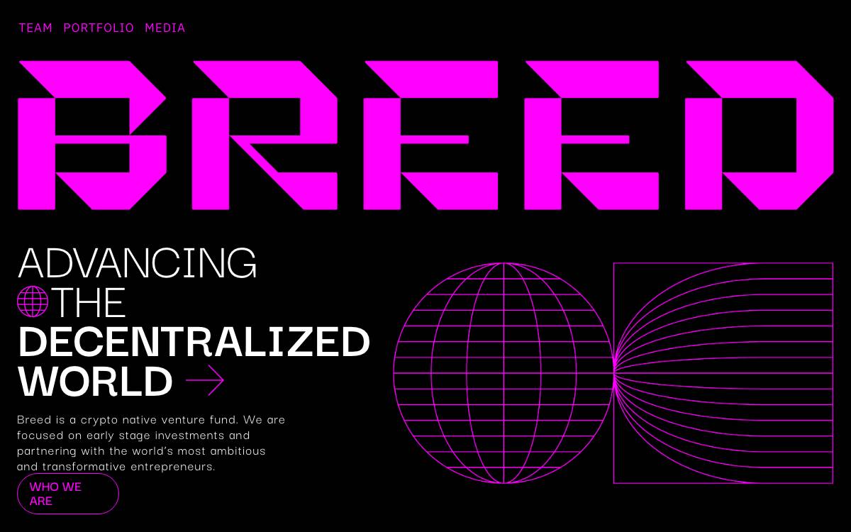 Breed VC website preview