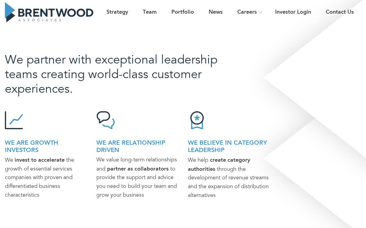 Brentwood Associates website preview