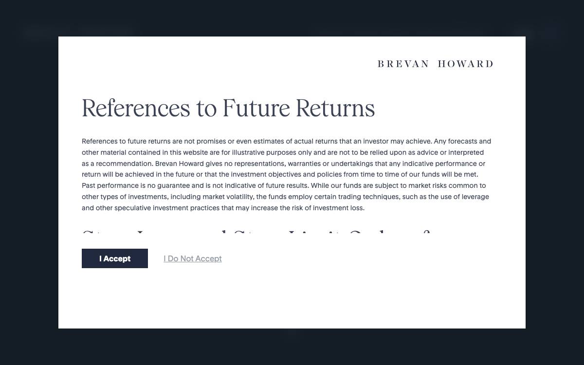 Brevan Howard Digital website preview