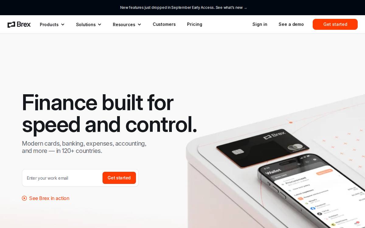 Brex website preview