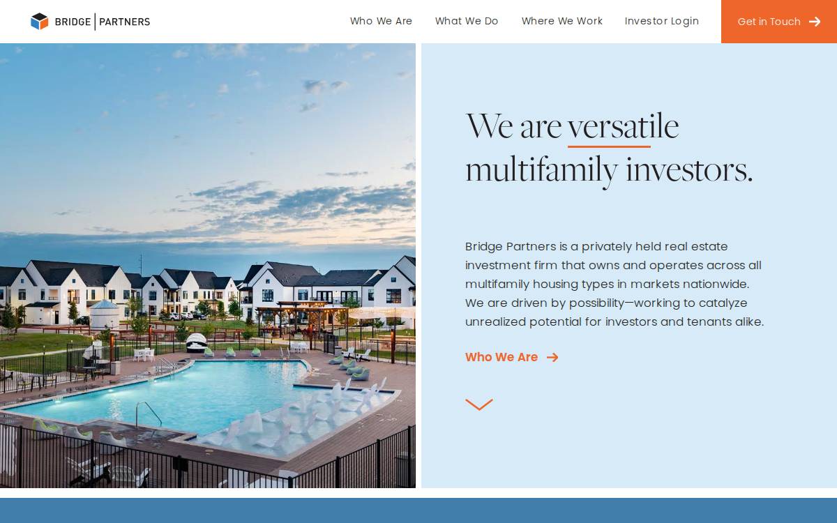 Bridge Partners website preview