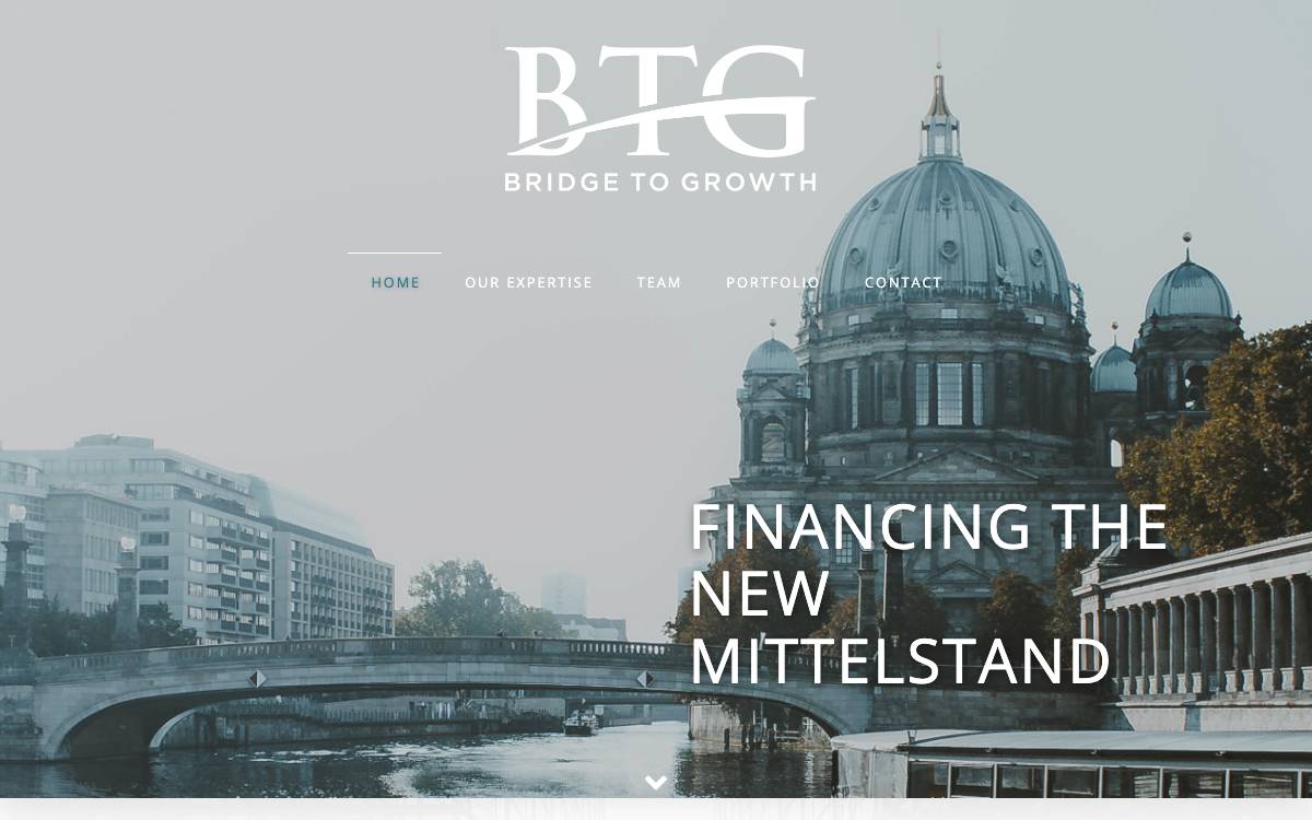 Bridge to Growth website preview
