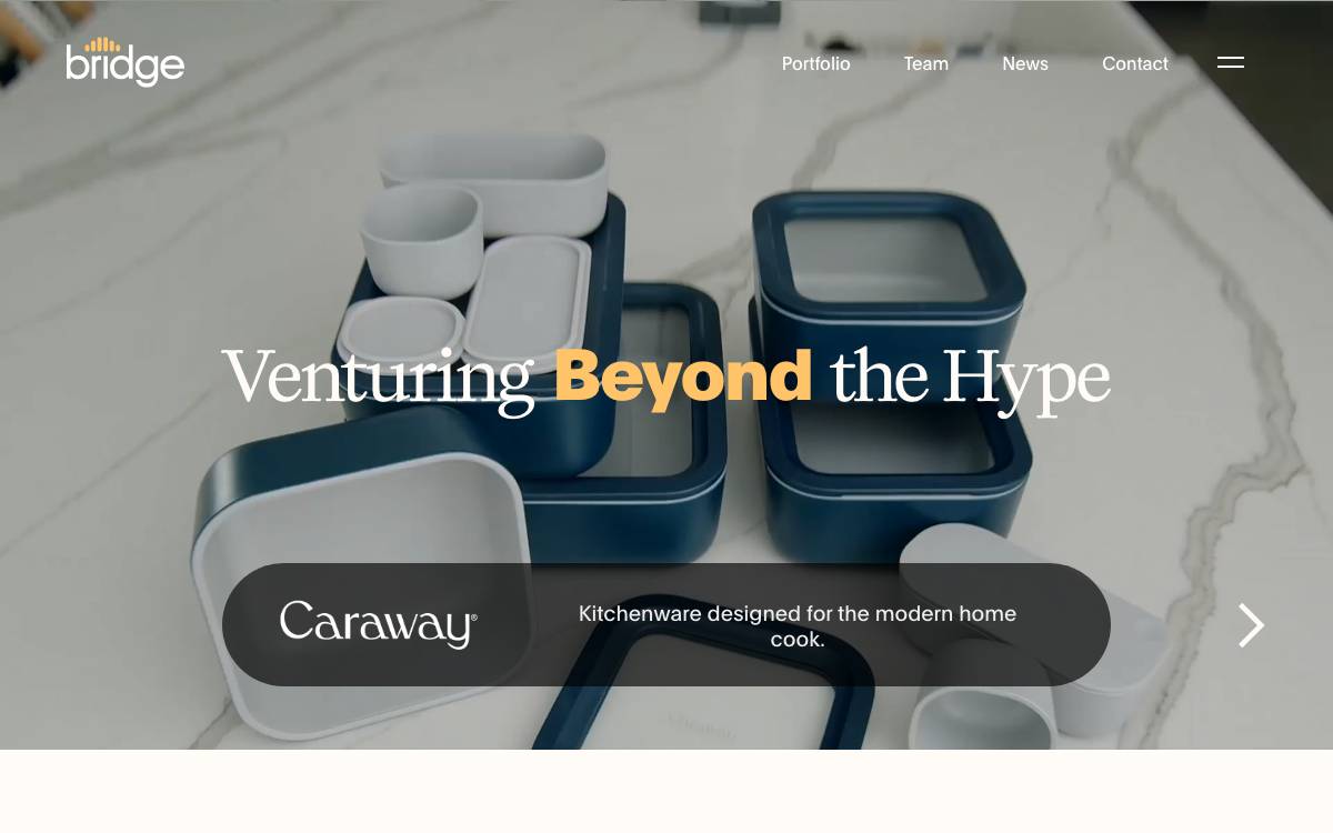 Bridge Venture Fund website preview