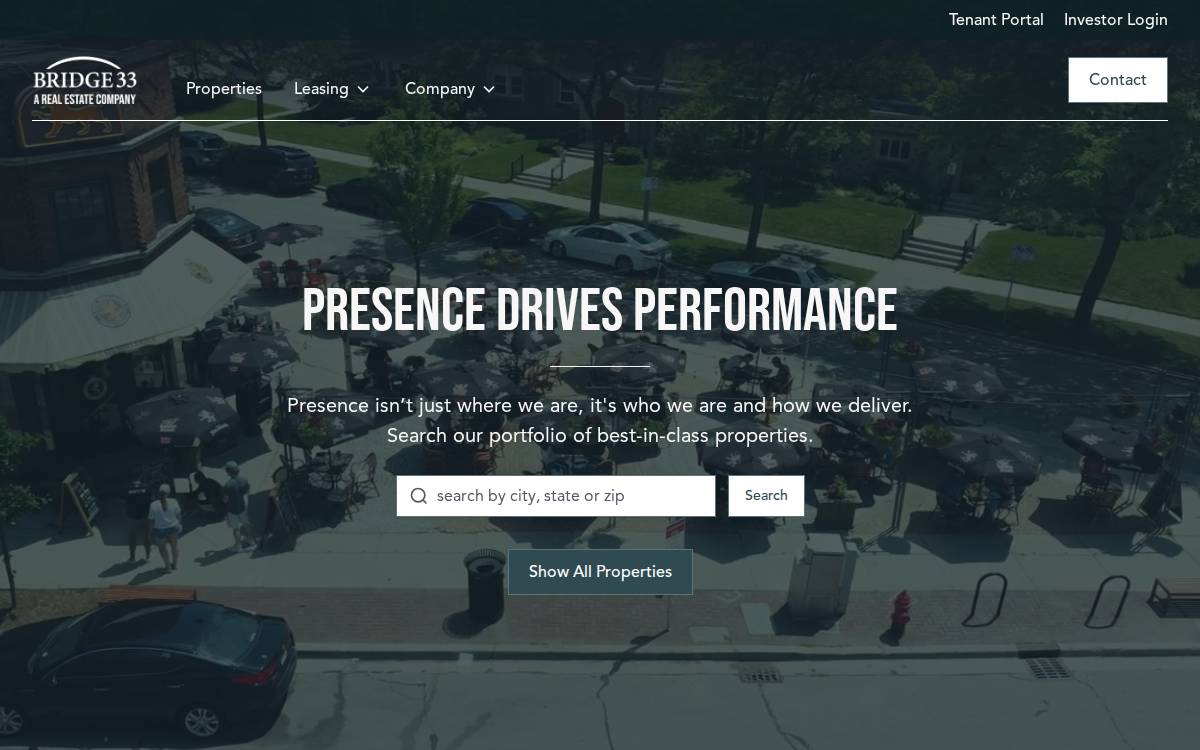 Bridge33 Capital website preview