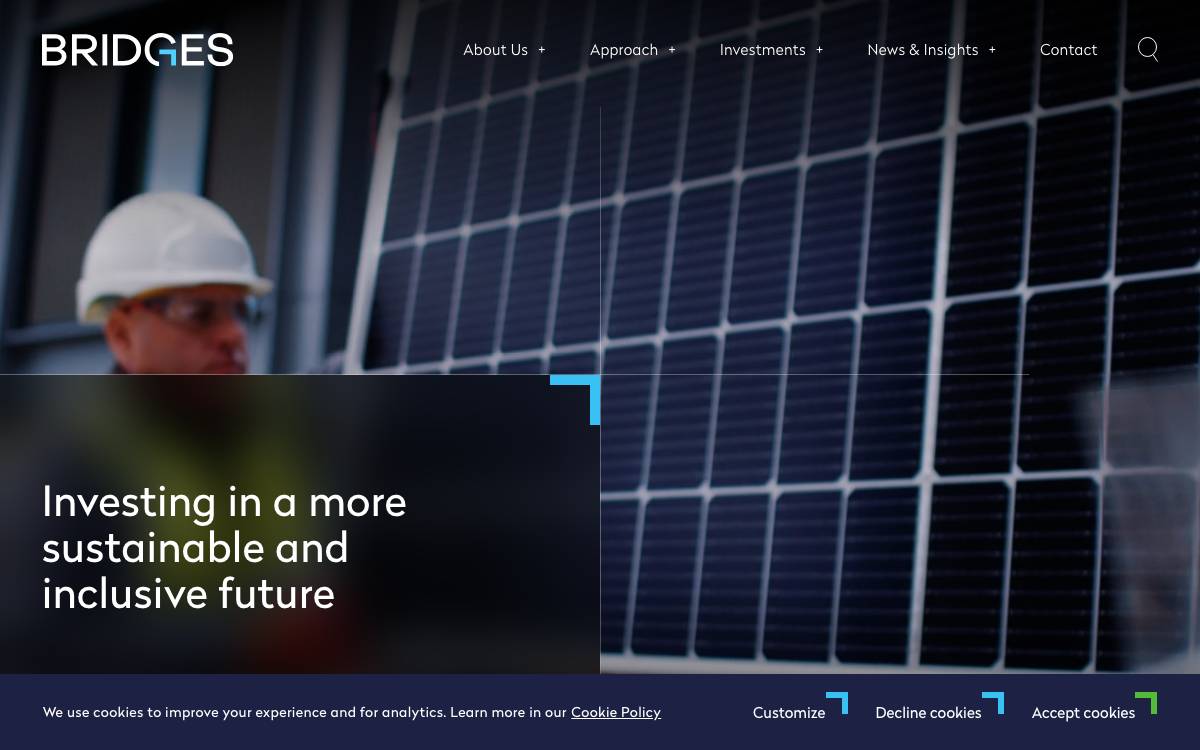Bridges Fund Management Ltd. website preview