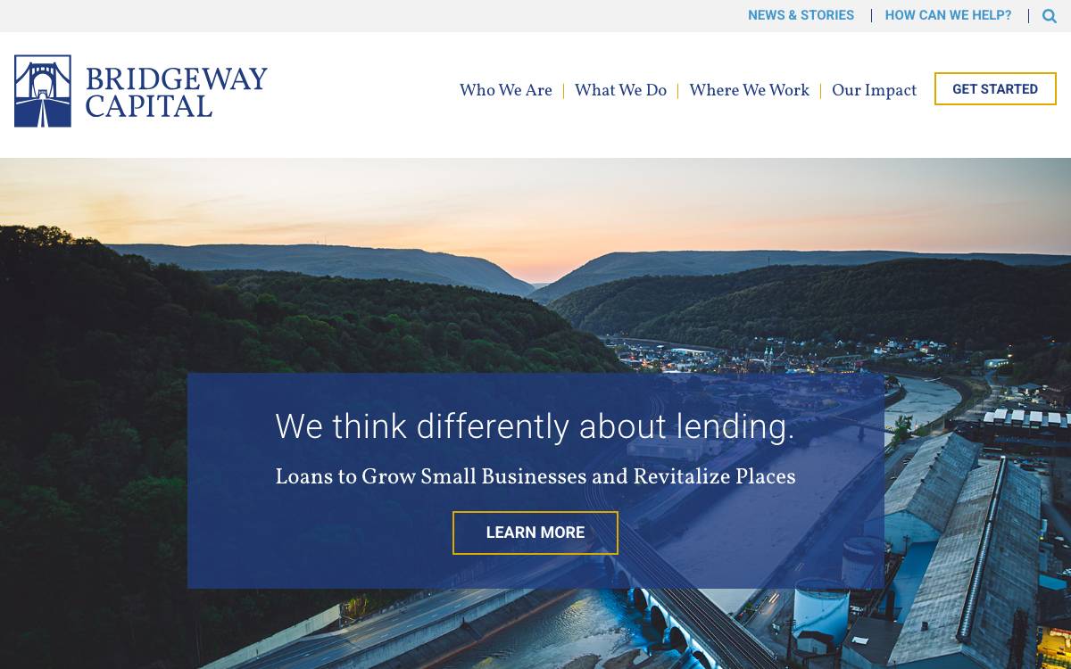 Bridgeway Capital website preview