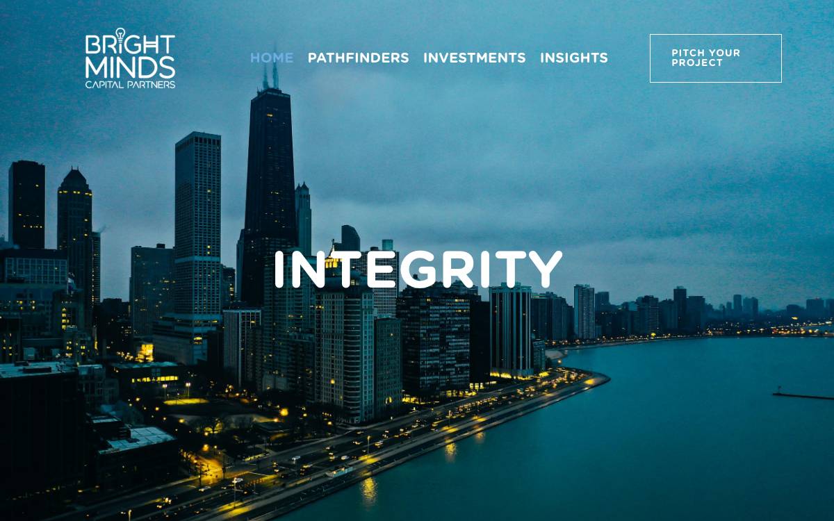 Bright Minds Capital website preview