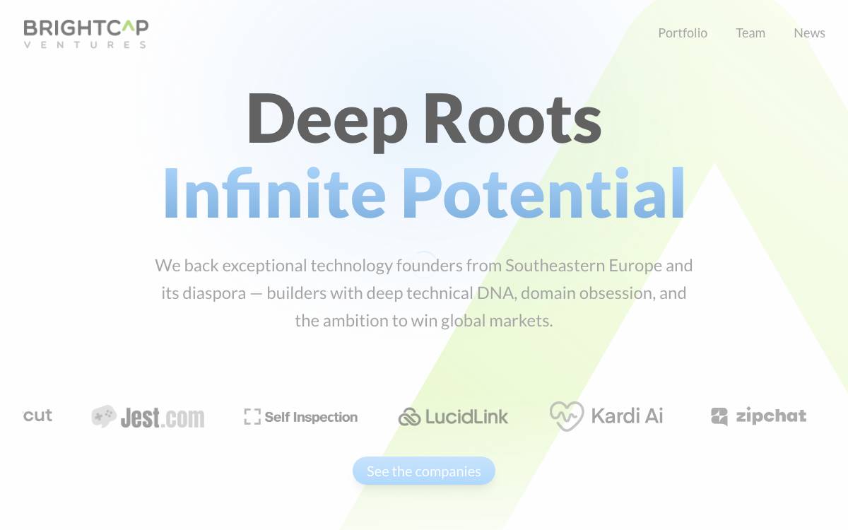 BrightCap Investment Advisor AD website preview