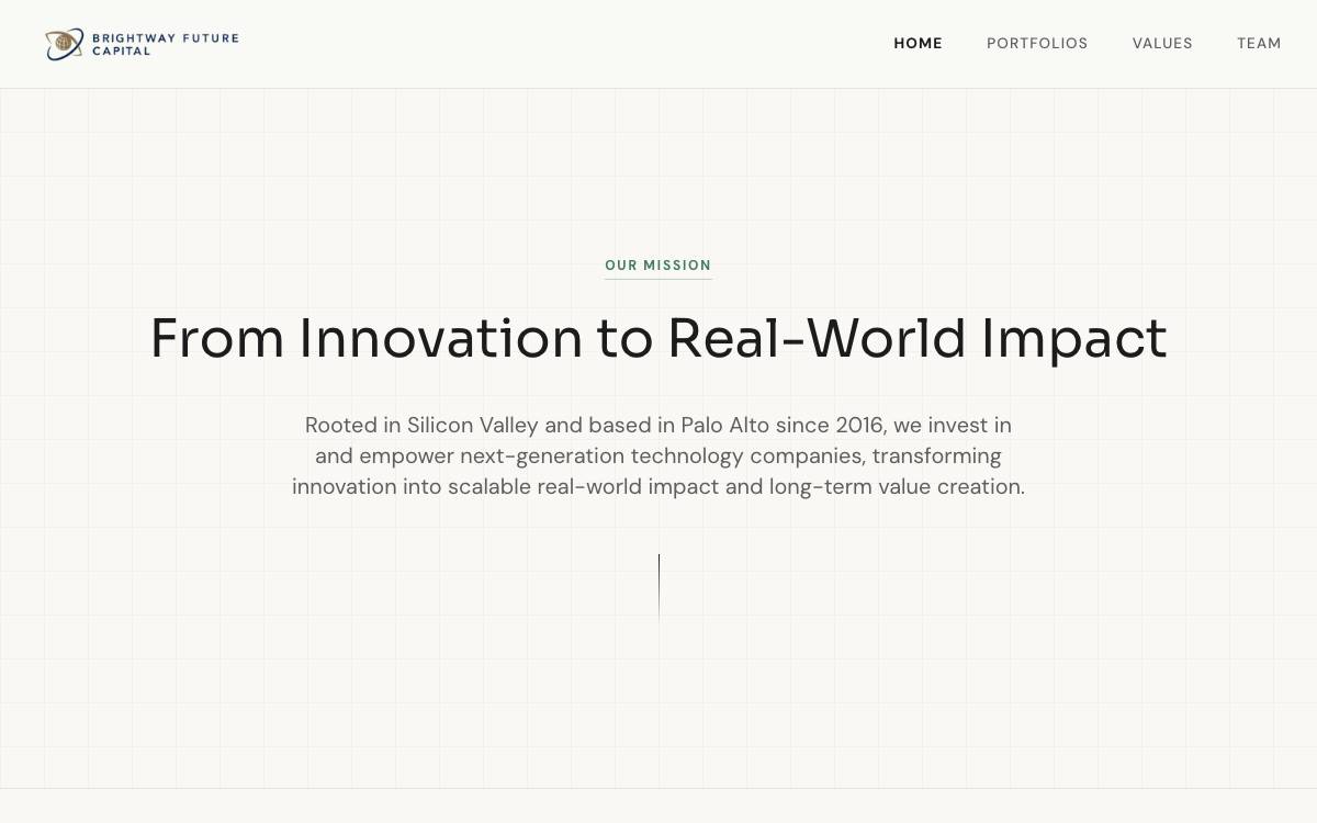 Brightway Future Capital website preview