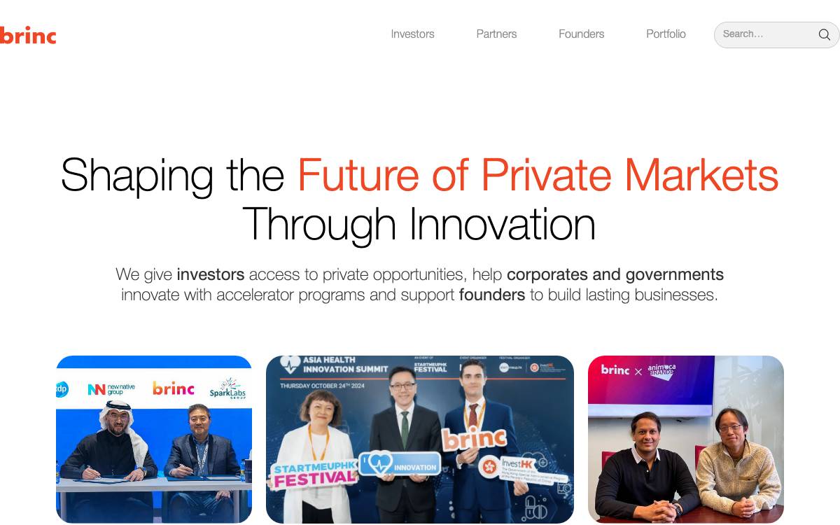 Brinc website preview