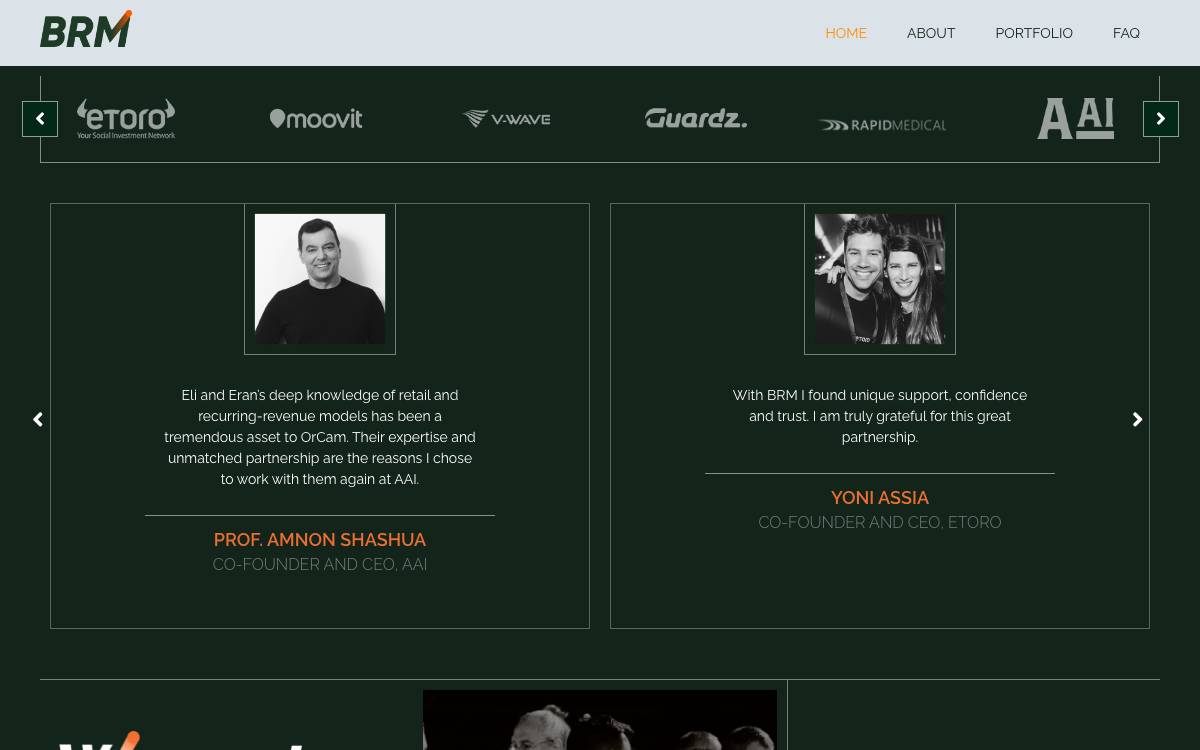 BRM Capital website preview