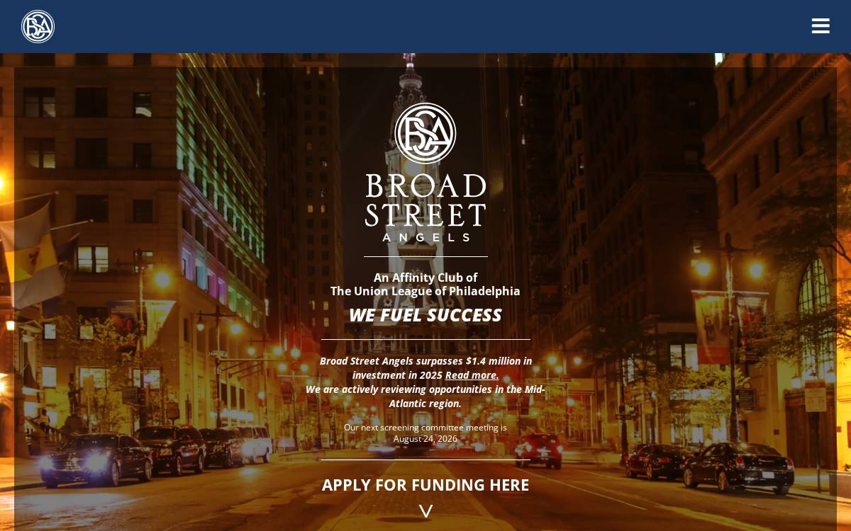 Broad Street Angels website preview