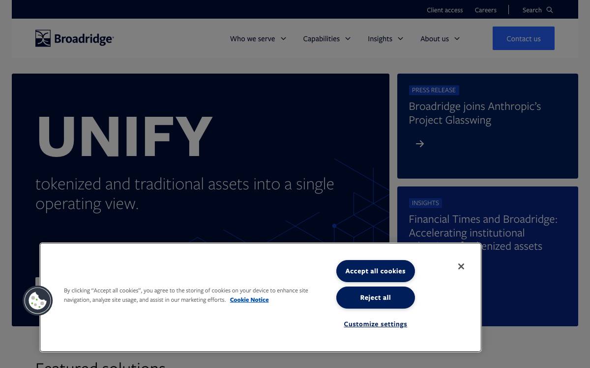 Broadridge website preview