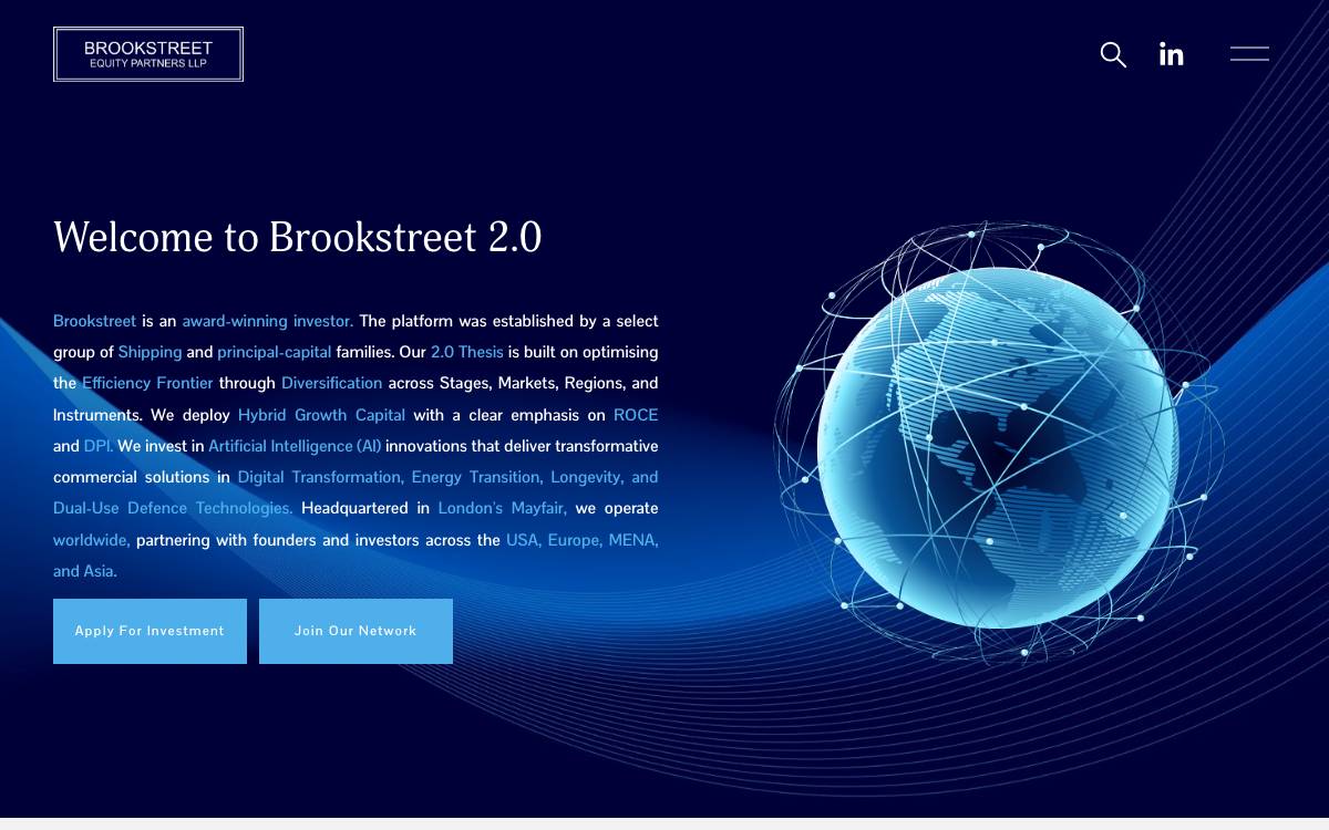 Brookstreet Equity Partners website preview