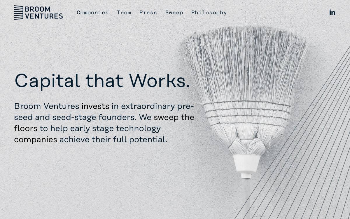 Broom Ventures website preview