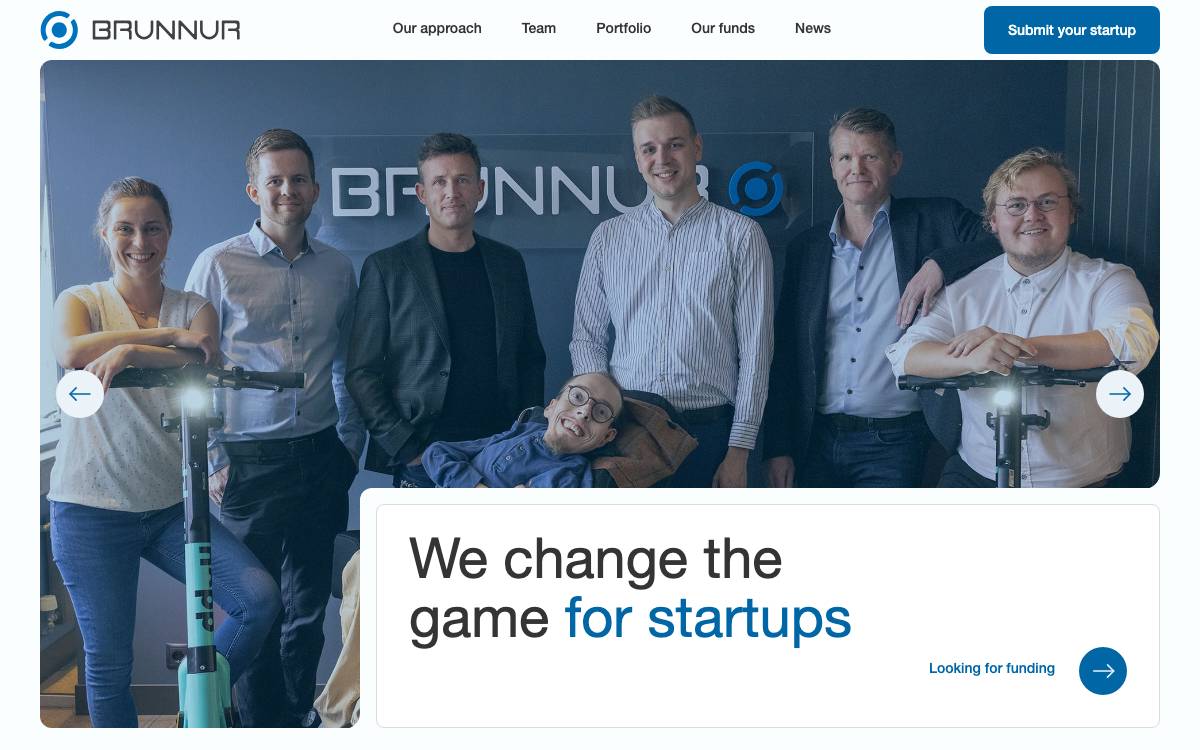 Brunnur Ventures GP website preview
