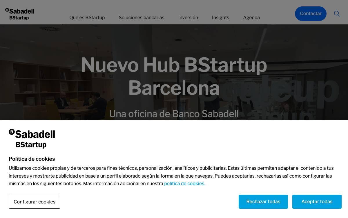 BStartup website preview