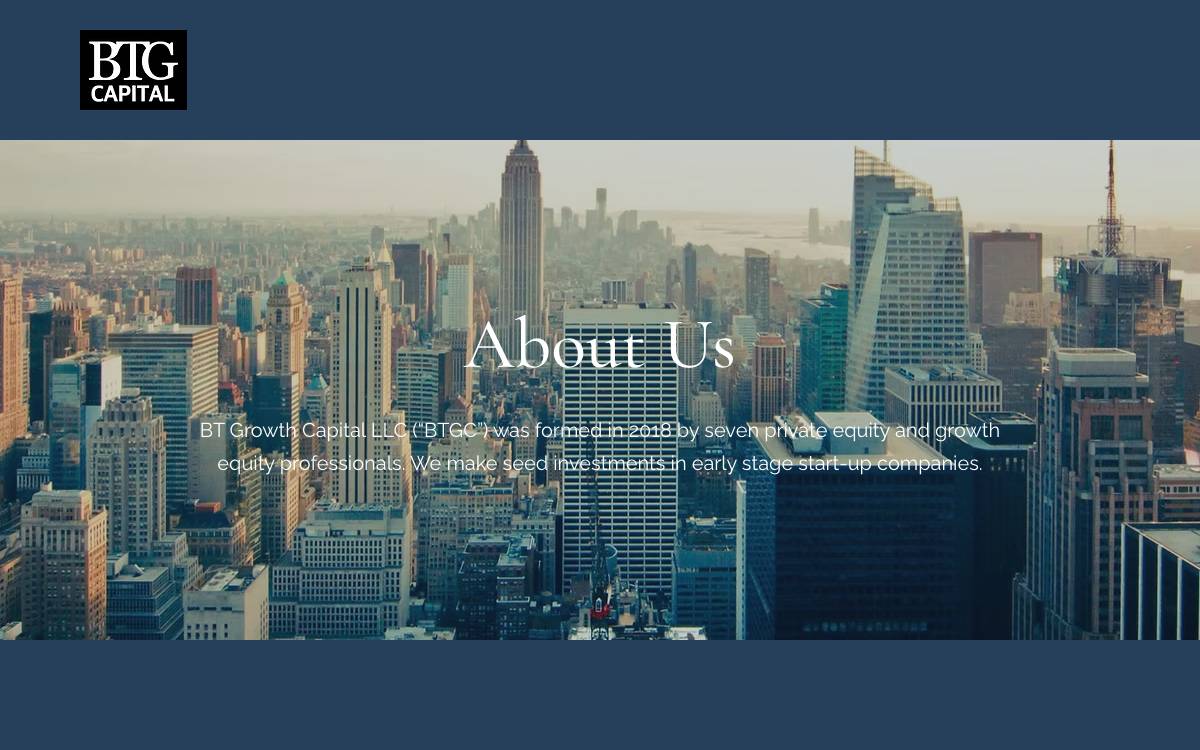 BT Growth Capital website preview